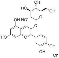 7084-24-4  矢車菊素-3-O-葡萄糖苷  KUROMANIN CHLORIDE