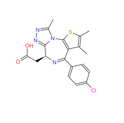 CAS：202592-23-2，(6S)-4-(4-氯苯基)-2,3,9-三甲基-6H-噻吩并[3,2-F][1,2,4]噻唑并[4,3-A][1,4]二氮雜卓-6-乙酸 