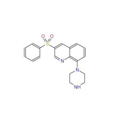  CAS：607742-69-8，3-苯基磺酰基-8-(哌嗪-1-基)喹啉 ，英文名稱：Sb-742457