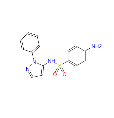 CAS：526-08-9，磺胺苯吡唑 ，英文名稱：Sulfaphenazole 