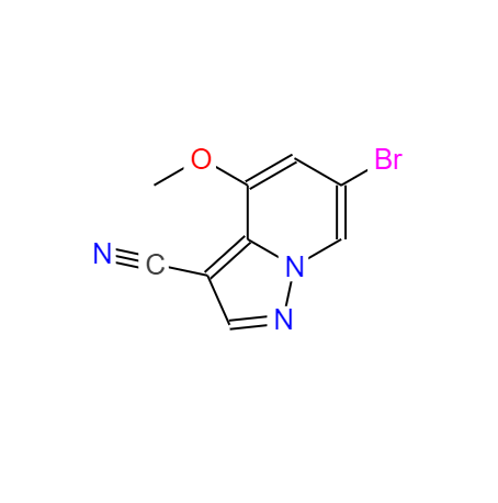 cas：1207836-10-9 ，6-溴-4-甲氧基吡唑并[1,5-a]吡啶-3-甲腈