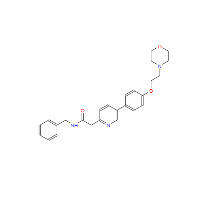 CAS：897016-82-9，5-[4-[2-(4-嗎啉基)乙氧基]苯基]-N-(苯基甲基)-2-吡啶乙酰胺 