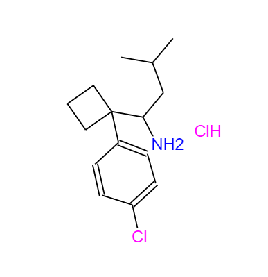 CAS：84484-78-6，1-[1-(4-氯苯基)環(huán)丁基]-3-甲基丁胺鹽酸鹽 