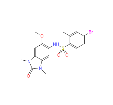 CAS：919973-83-4，4-溴-N-(2,3-二氫-6-甲氧基-1,3-二甲基-2-氧代-1H-苯并咪唑-5-基)-2-甲基苯磺酰胺 