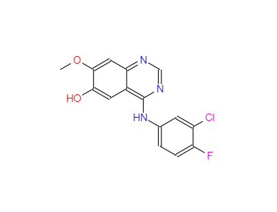 CAS：184475-71-6，4-(3-氯-4-氟苯氨基)-7-甲氧基喹唑啉-6-醇 