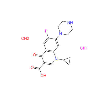 CAS：86393-32-0，鹽酸環(huán)丙沙星(一水物) 