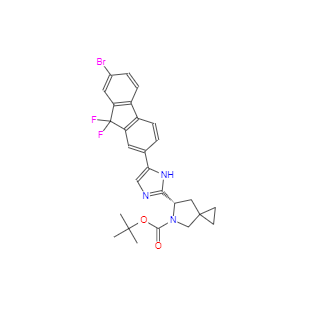CAS：1441670-89-8，(6S)-6-[5-(7-溴-9,9-二氟-9H-芴-2-基)-1H-咪唑-2-基]-5-氮雜螺[2.4]庚烷-5-羧酸叔丁酯