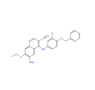CAS：848139-78-6，6-氨基-4-(3-氯-4-(吡啶-2-取代甲氧基)苯胺)-7-乙氧基喹啉-3-甲腈