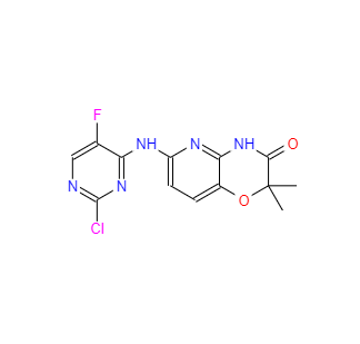 CAS：575484-83-2，6 - [(2 - 氯-5 - 氟嘧啶-4 - 基)氨基] -2,2 - 二甲基-4H-吡啶并〔3,2-B] [1,4]惡嗪-3 - 酮