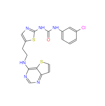 CAS：1057249-41-8，N-(3-氯苯基)-N-[5-[2-(噻吩并[3,2-D]嘧啶-4-基氨基)乙基]-2-噻唑基]脲