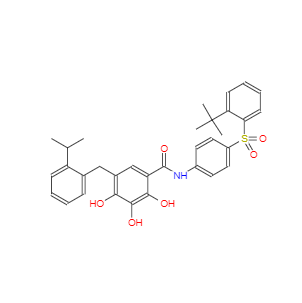CAS：877877-35-5，N-[4-(2-叔丁基苯磺?；?苯基]-2,3,4-三羥基-5-(2-異丙基苯基)苯甲酰胺