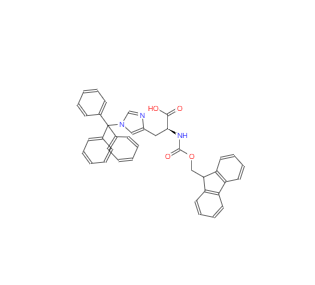 CAS： 109425-51-6，N-(9-芴甲氧羰基)-N'-三苯甲基-L-組氨酸
