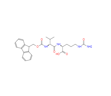 CAS：159858-21-6，(S)-2-((S)-2-((((9H-芴-9-基)甲氧基)羰基)氨基)-3-甲基丁酰氨基)-5-脲基戊酸