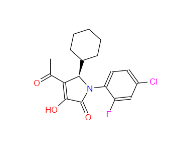 CAS：512177-83-2，(5R)-4-乙?；?1-(4-氯-2-氟苯基)-5-環(huán)己基-1,5-二氫-3-羥基-2H-吡咯-2-酮