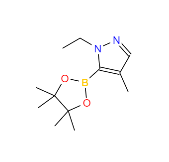CAS：1047636-01-0，1-乙基-4-甲基-5-(4,4,5,5-四甲基-1,3,2-二惡英羅拉-2-基)-1H-吡唑