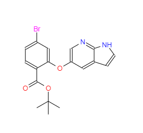 CAS：1628047-84-6，2-[(1H-吡咯并[2,3-b]吡啶-5-基)氧基]-4-溴苯甲酸叔丁酯