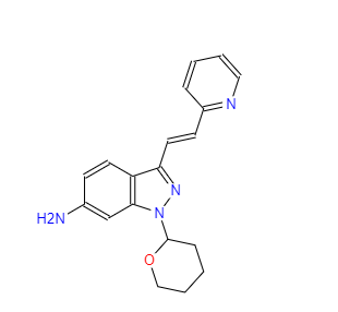 CAS：886230-76-8,(E)-3-[2-(吡啶-2-基)乙烯基]-1-(四氫-2H-吡喃-2-基)-1H-吲唑-6-胺